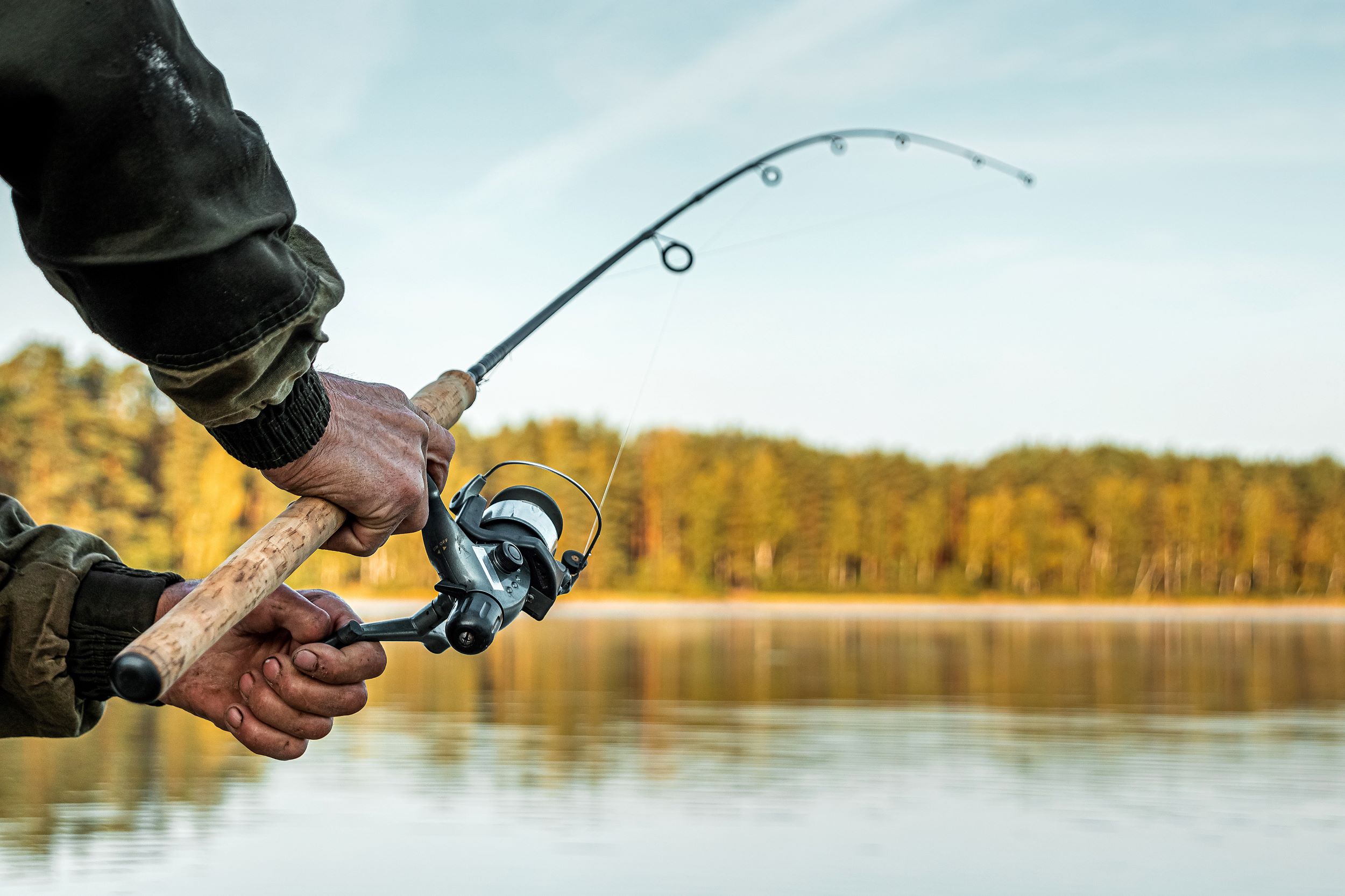 A man fishing in Utah.